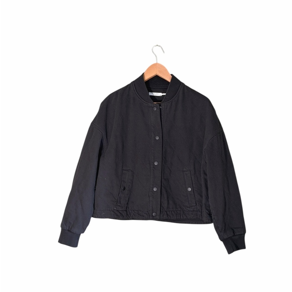 Rag & Bone Classic Black Bomber Jacket